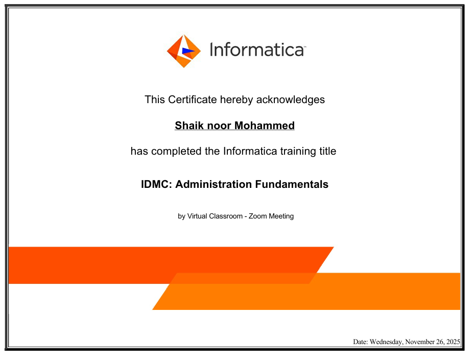 IDMC: Administration Fundamentals