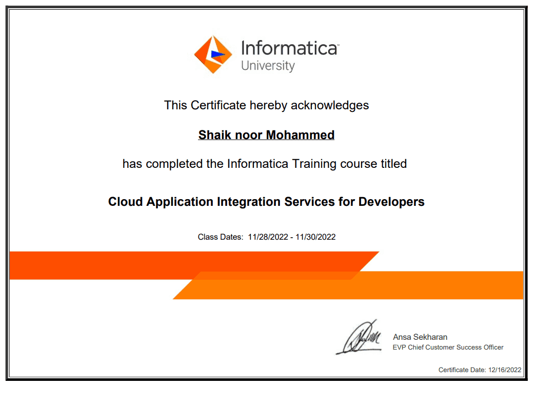 Cloud Application Integration Services for Developers